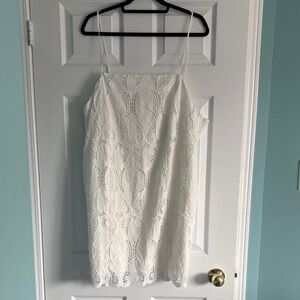 H&M White Lace Mini Dress